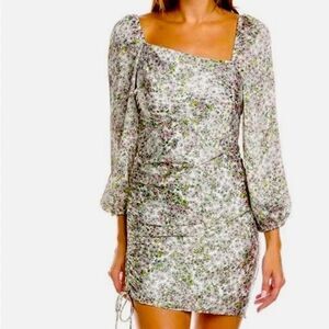 Revolve BCBGeneration Floral Print Ruched Mini Dress